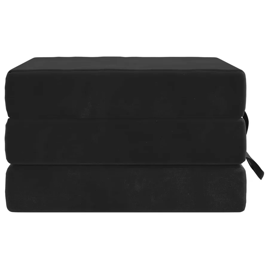 Canapé-lit pliable 75 x 63 x 45 cm Noir - 4