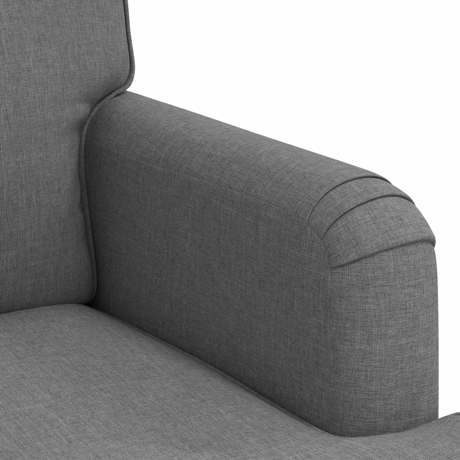 Canapé Gris foncé 144 x 80 x 85 cm tissu - 7