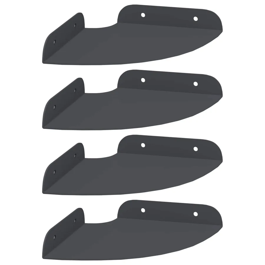 Étagère flottante avec étagère 4 pcs Anthracite 15 x 15 x 2 cm - 2