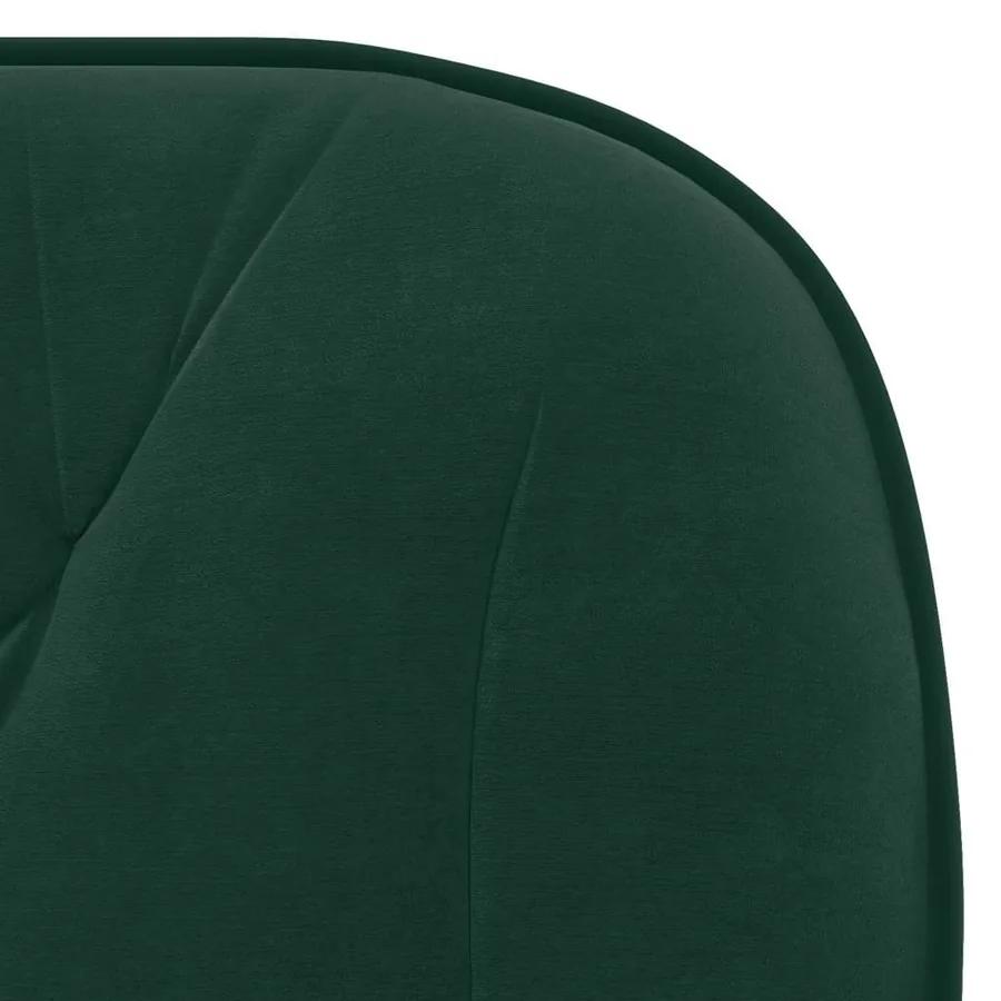 Chaises pivotantes à manger lot de 2 Vert foncé Velours - 8