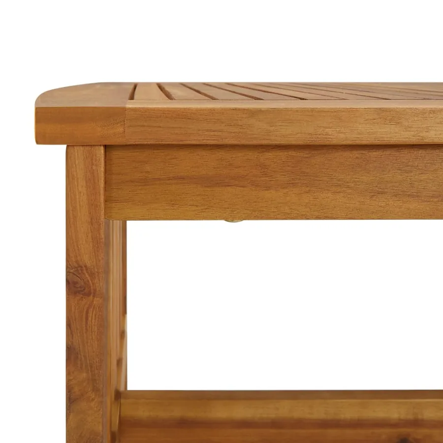 Salon de jardin 3 pcs Bois d'acacia solide - 7