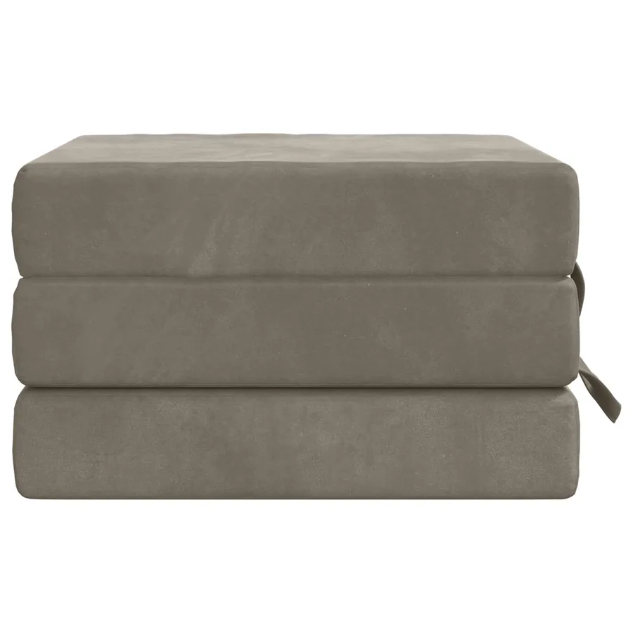 Canapé-lit pliable 90 x 67 x 45 cm Gris clair - 4