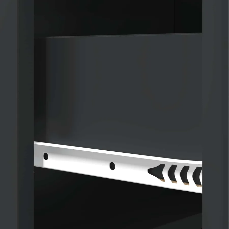 Armoire à tiroirs Noir 66 x 34,5 x 92 cm Bois d'ingénierie - 10