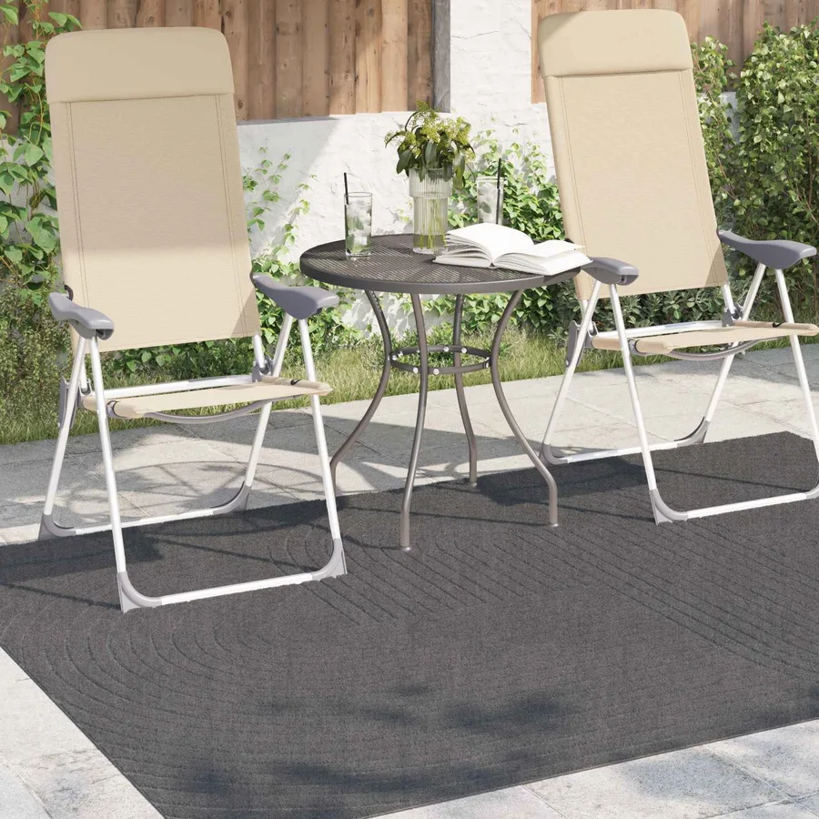 Tapis de surface PALMERAS Anthracite 170 x 120 cm Polyester - 3