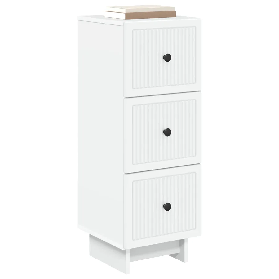 Armoire à tiroirs Blanc 33 x 34,5 x 90 cm Bois d'ingénierie - 3
