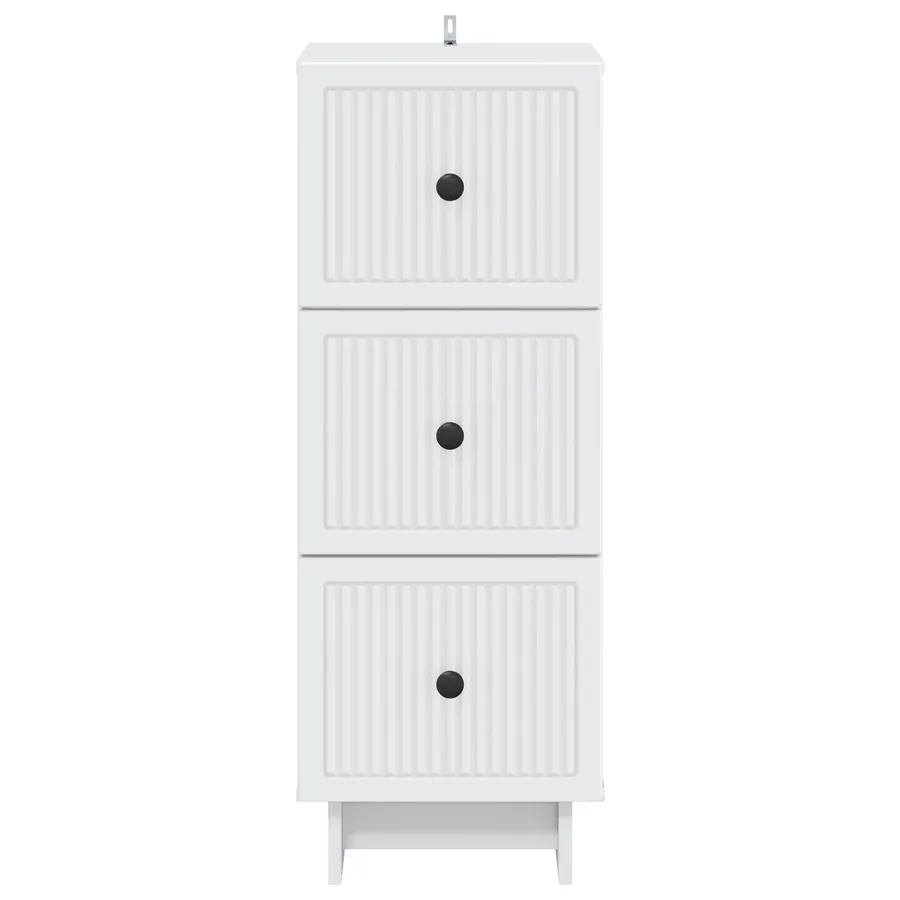 Armoire à tiroirs Blanc 33 x 34,5 x 90 cm Bois d'ingénierie - 6