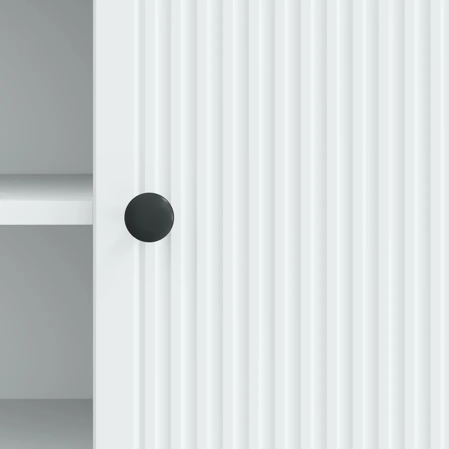 Meuble TV 102 x 34,5 x 50 cm Blanc Bois d'ingénierie - 8