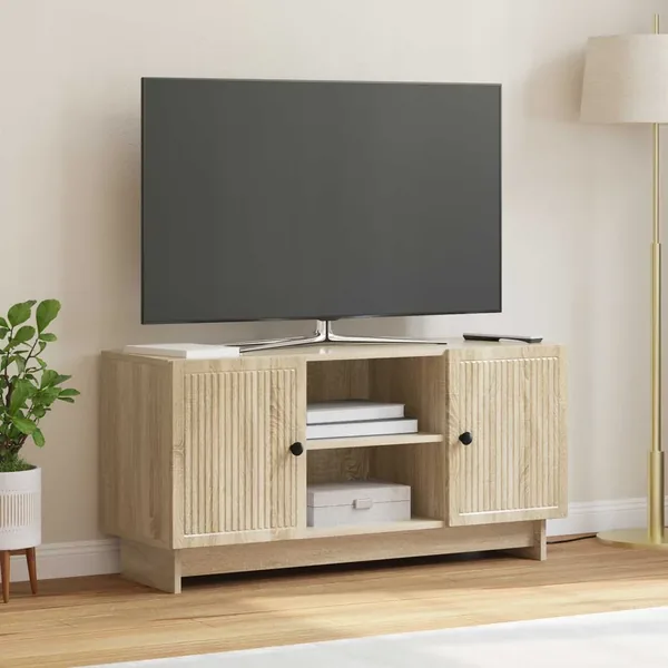 Meuble TV 102 x 34,5 x 50 cm Chêne Sonoma Bois d'ingénierie