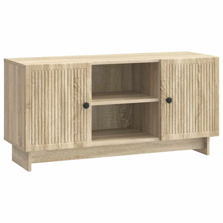 Meuble TV 102 x 34,5 x 50 cm Chêne Sonoma Bois d'ingénierie - 2