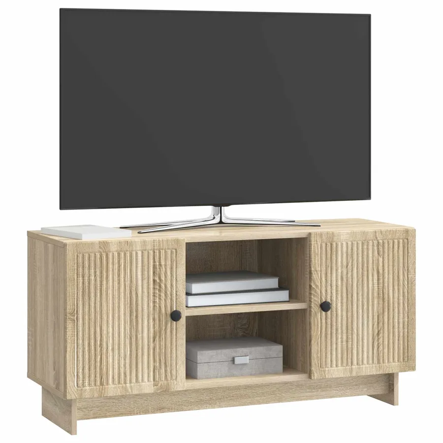 Meuble TV 102 x 34,5 x 50 cm Chêne Sonoma Bois d'ingénierie - 3