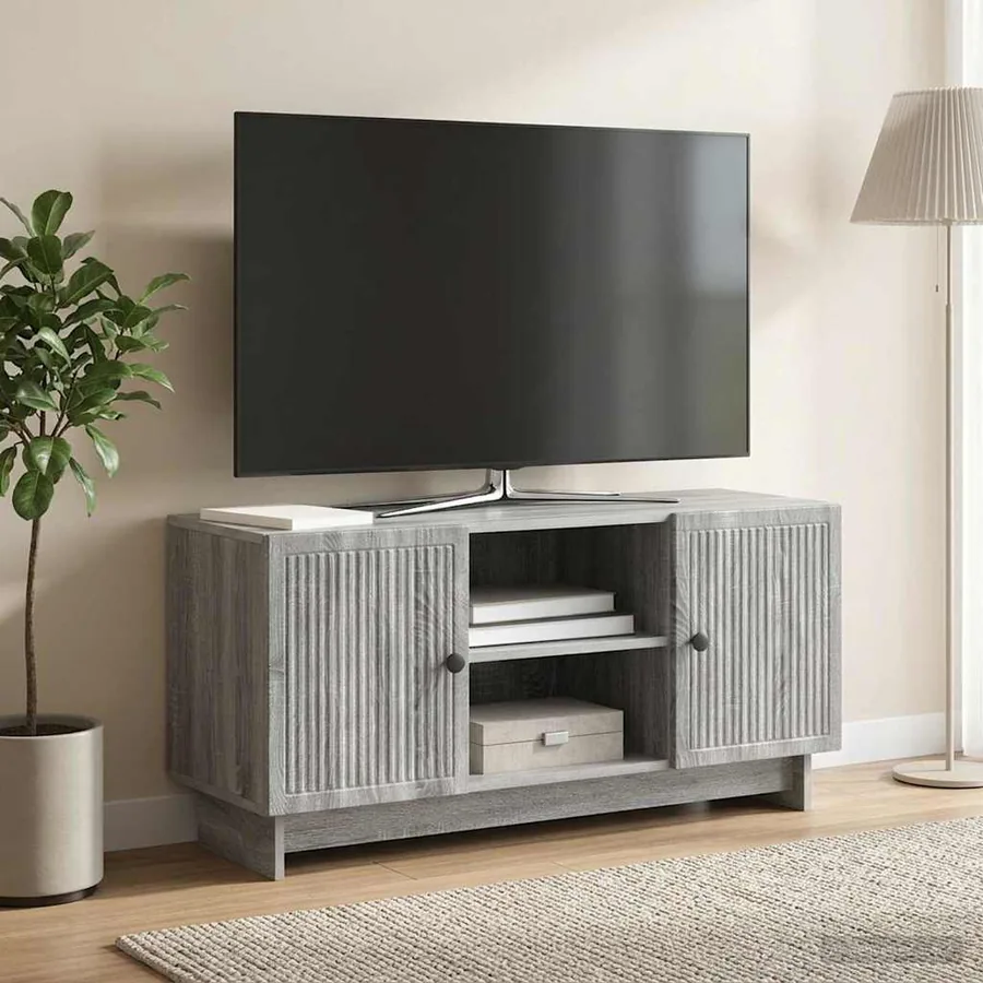 Meuble TV 102 x 34,5 x 50 cm Sonoma gris Bois d'ingénierie