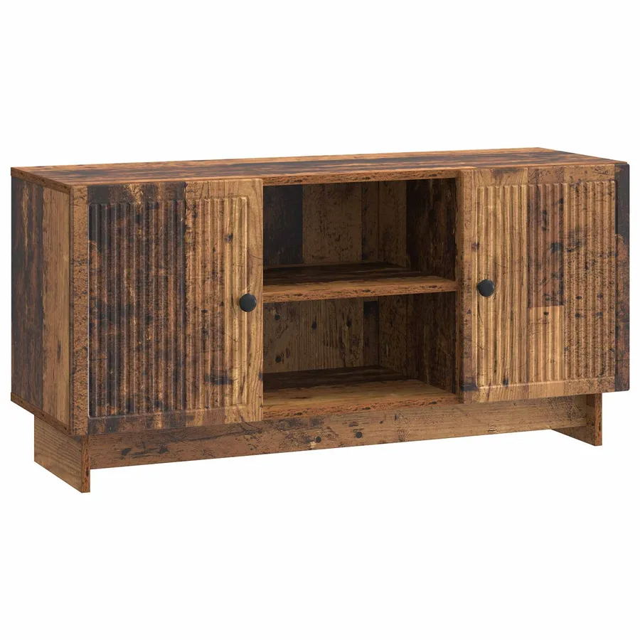 Meuble TV 102 x 34,5 x 50 cm Bois ancien Bois d'ingénierie - 2
