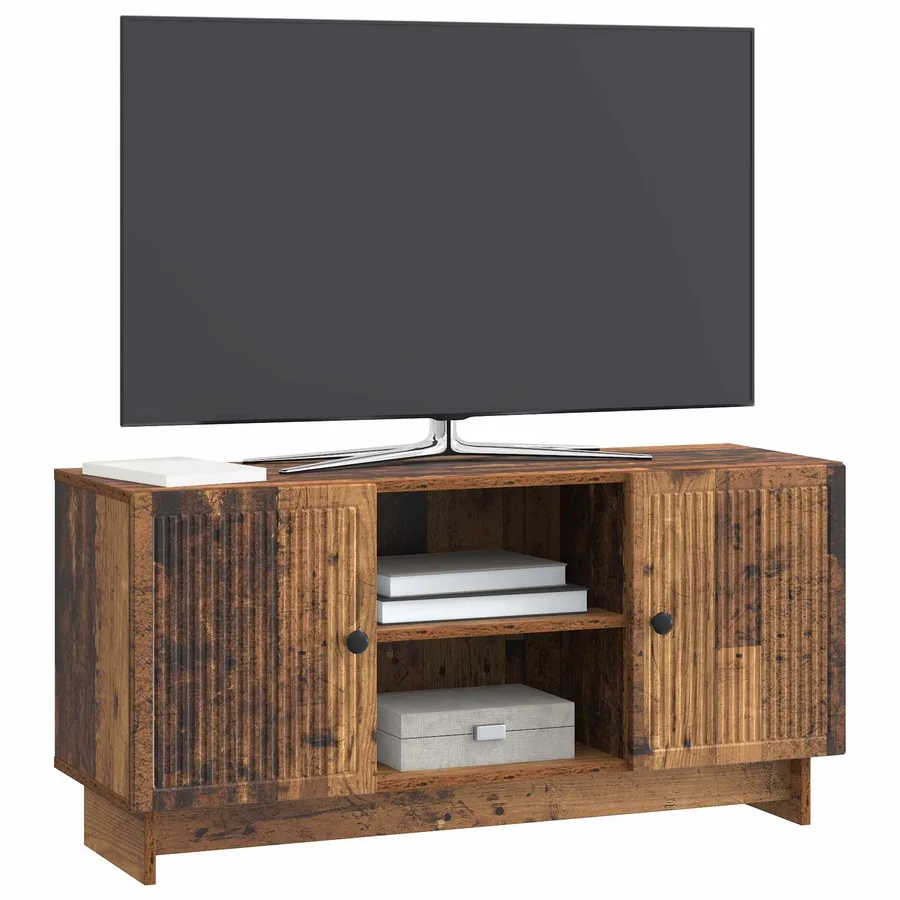 Meuble TV 102 x 34,5 x 50 cm Bois ancien Bois d'ingénierie - 3