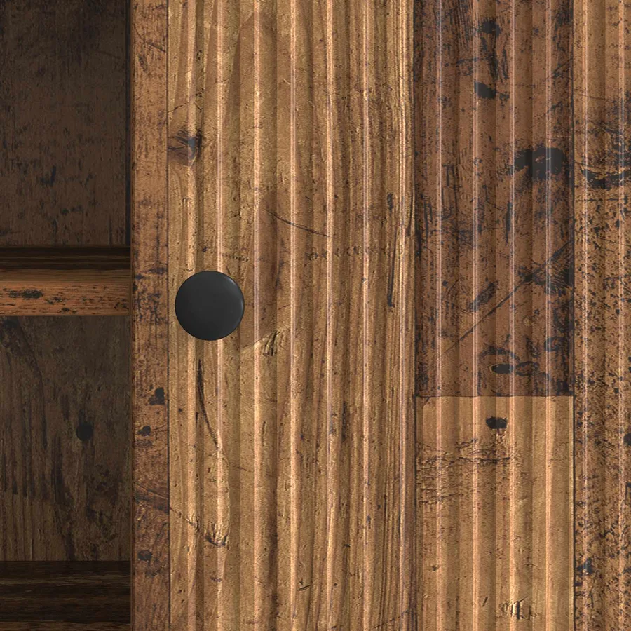 Meuble TV 102 x 34,5 x 50 cm Bois ancien Bois d'ingénierie - 8