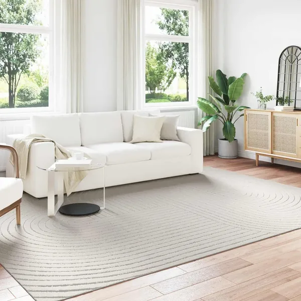 Tapis de surface PALMERAS Crème 340 x 240 cm Polyester