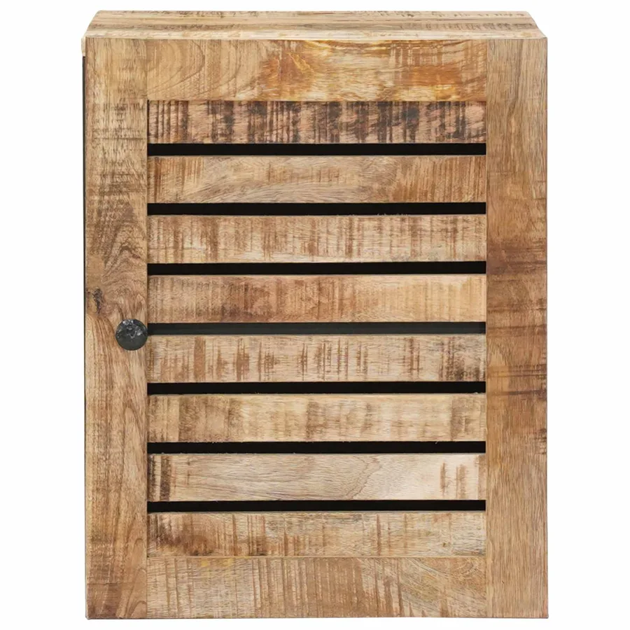 Armoire suspendue avec porte Marron et Noir 38 x 33,5 x 48 cm - 4