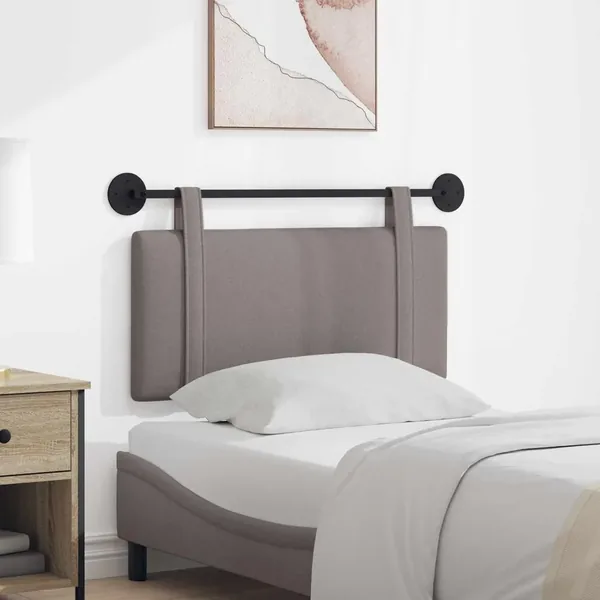 Tête de lit suspendue Taupe Tissu