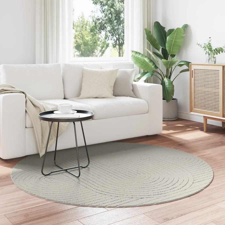 Tapis de surface Rond PALMERAS Vert Ø 160 CM Polyester