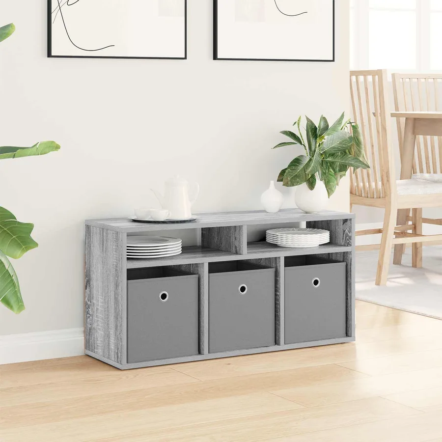 Basboard avec tiroir Gris Sonoma 87 x 27,5 x 43 cm - 4