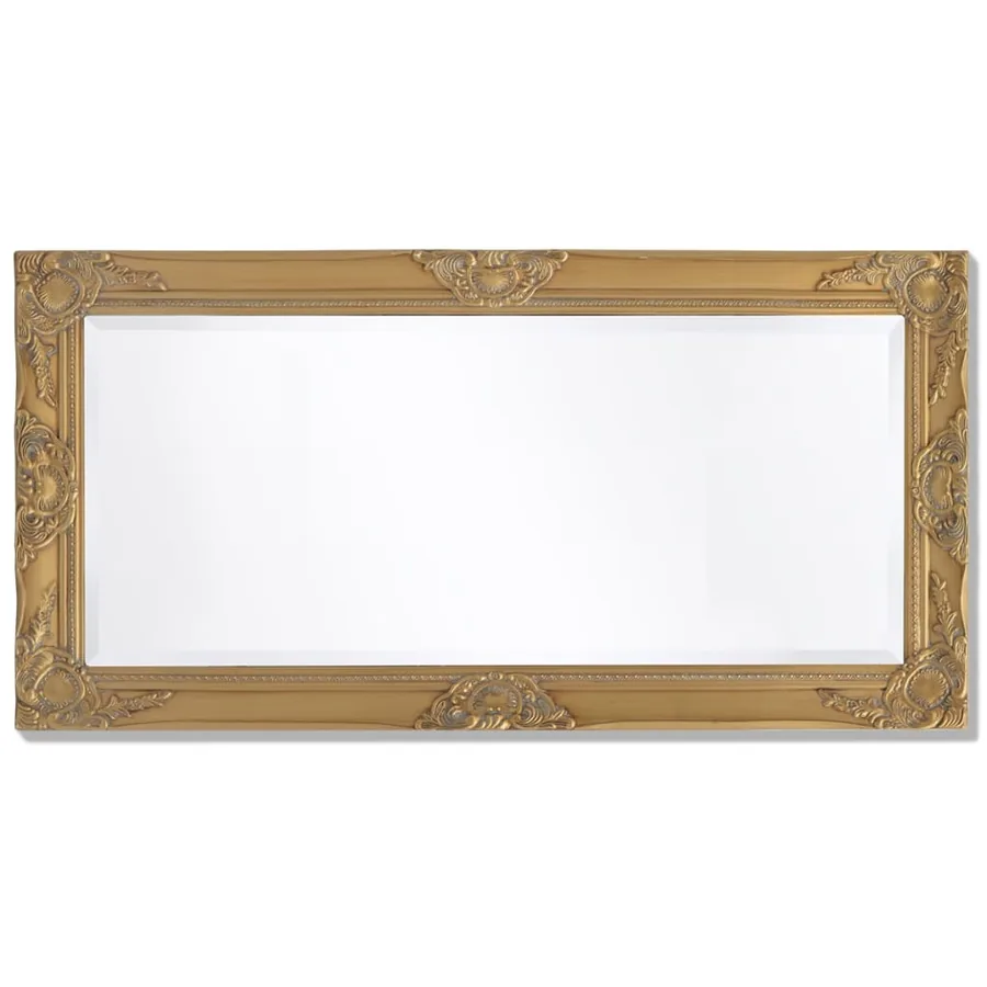 Miroir mural style baroque 100x50 cm Doré - 5