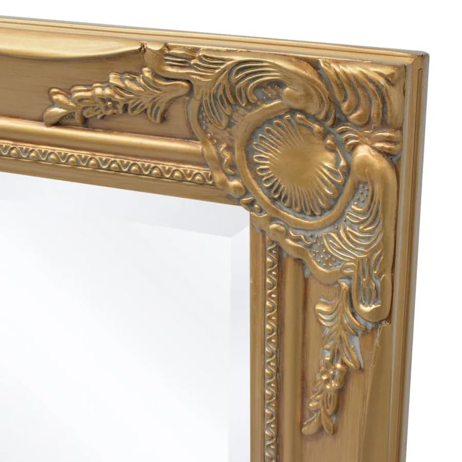 Miroir mural style baroque 100x50 cm Doré - 6
