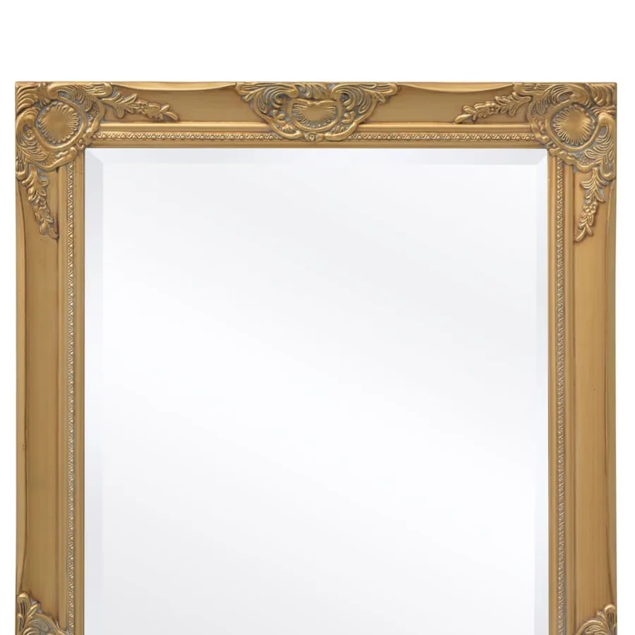 Miroir mural style baroque 100x50 cm Doré - 7