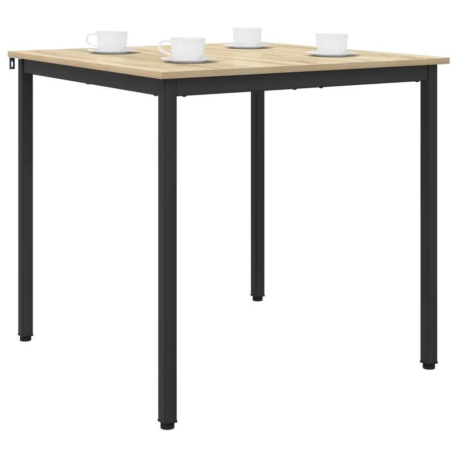 Table de salle à manger / Table de repas 80 x 80 x 75 cm MÉTAL - 3