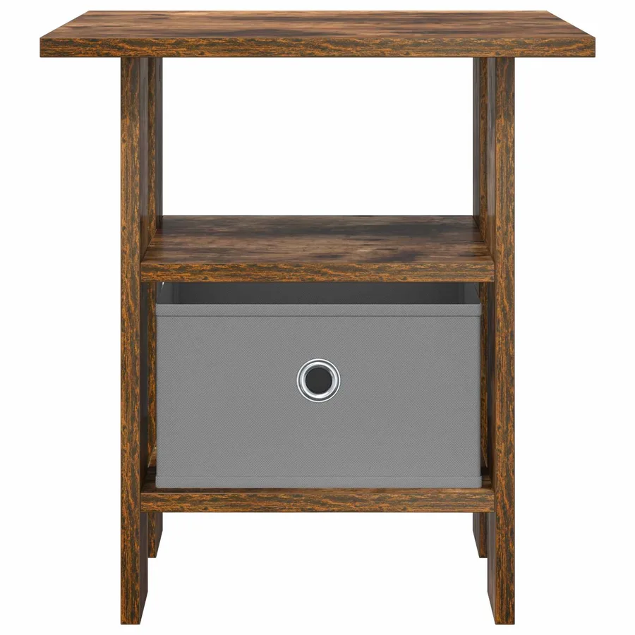 Table de chevet Chêne fumé 41 x 40 x 45 cm Bois d'ingénierie - 6