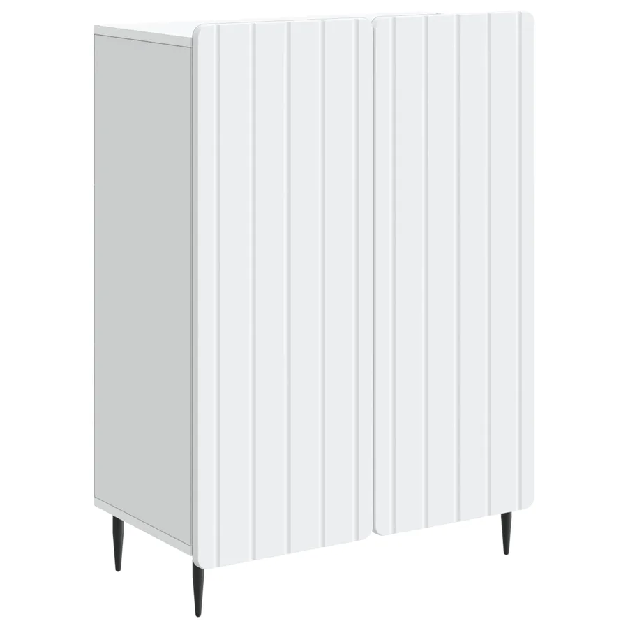 Buffet Blanc 66 x 34,5 x 92 cm Bois d'ingénierie - 2