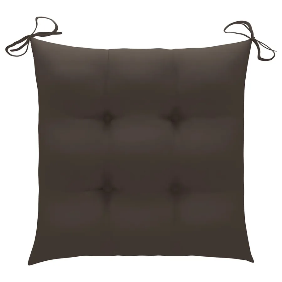 Chaises pliables de jardin lot de 8 avec coussins Bois d'acacia - 11