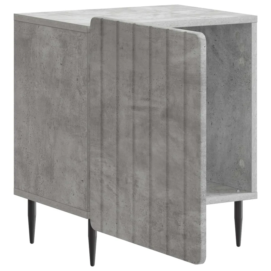 Cabinet de chevet Gris béton 43 x 34,5 x 52 cm - 4
