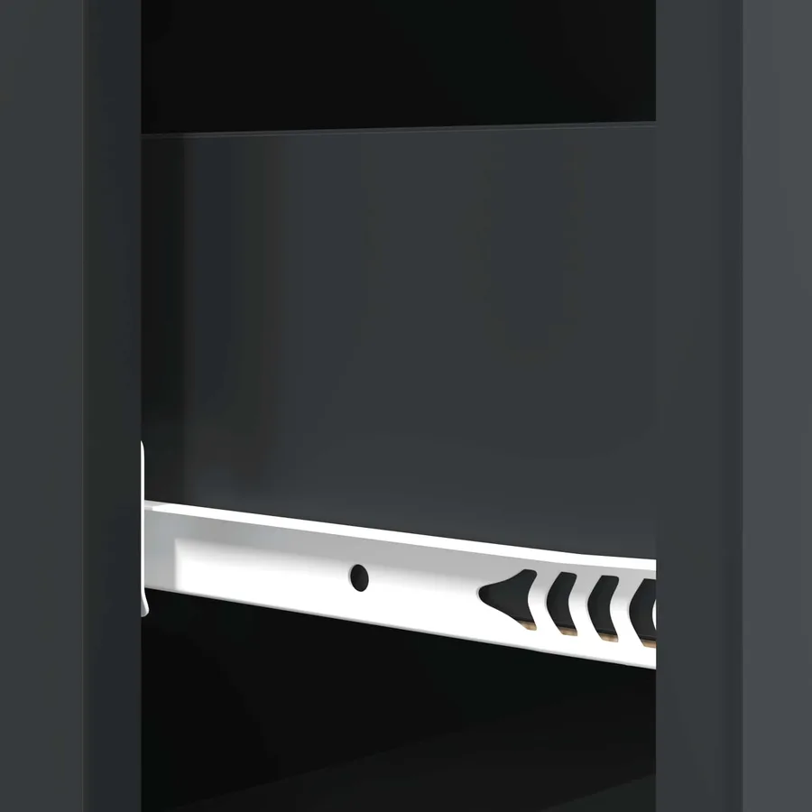 Armoire à tiroirs Noir 33 x 34,5 x 90 cm Bois d'ingénierie - 10