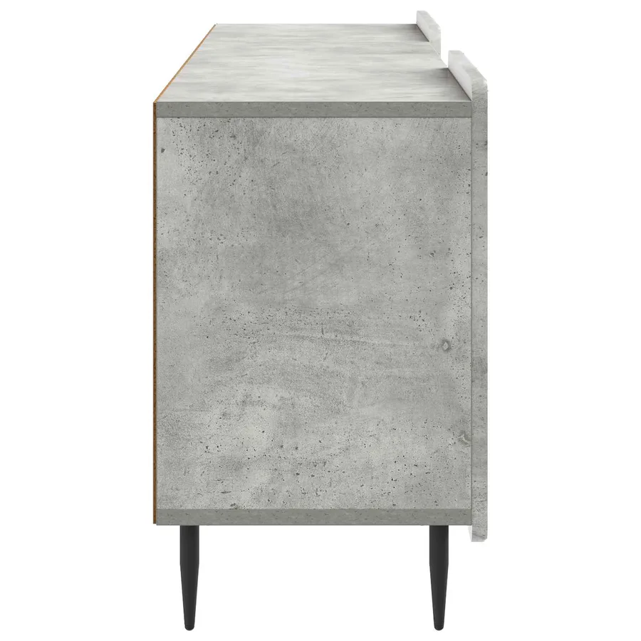 Meuble TV Gris béton 150 x 31 x 52 cm Bois d'ingénierie - 7