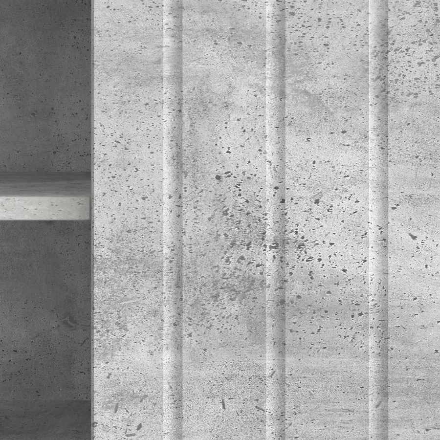 Meuble TV Gris béton 150 x 31 x 52 cm Bois d'ingénierie - 8