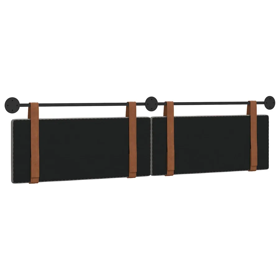 Tête de lit suspendue Taupe PU antique - 7