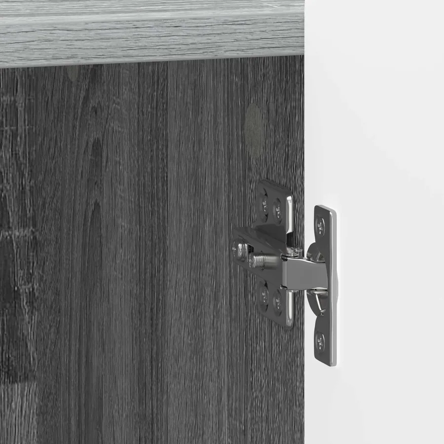 Cabinet de chevet 2 pcs Sonoma gris 43 x 34,5 x 52 cm - 11