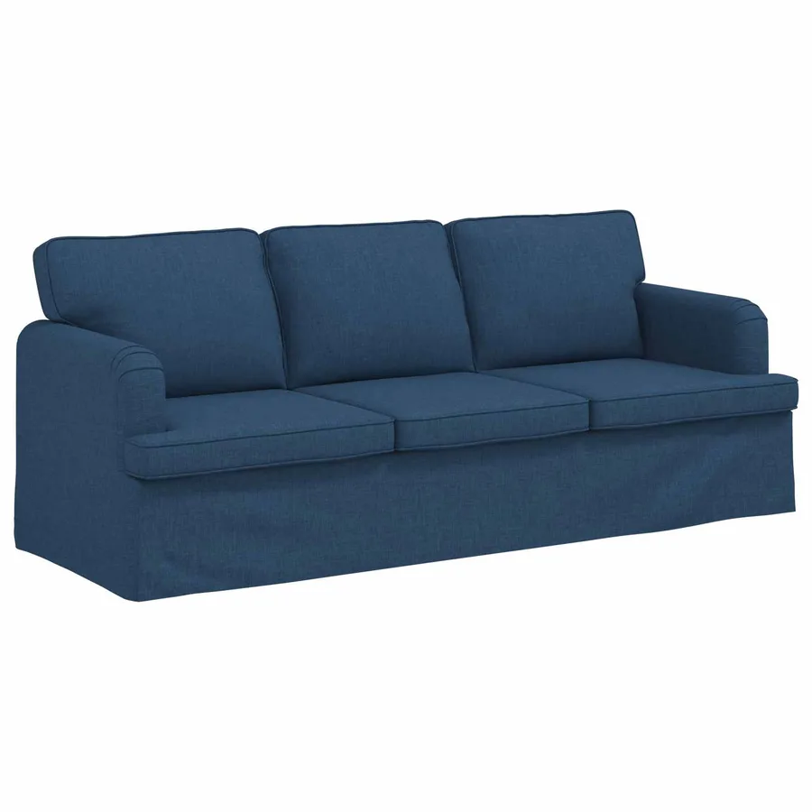 Canapé Bleu 201 x 80 x 85 cm tissu - 2