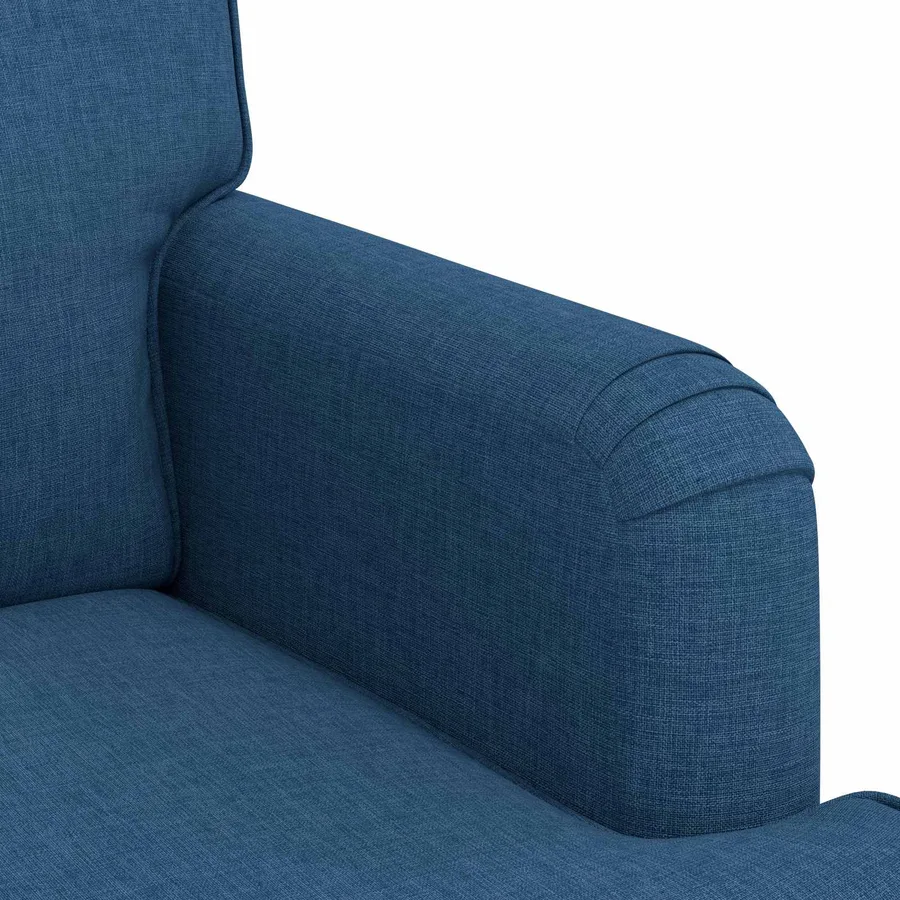 Canapé Bleu 201 x 80 x 85 cm tissu - 7
