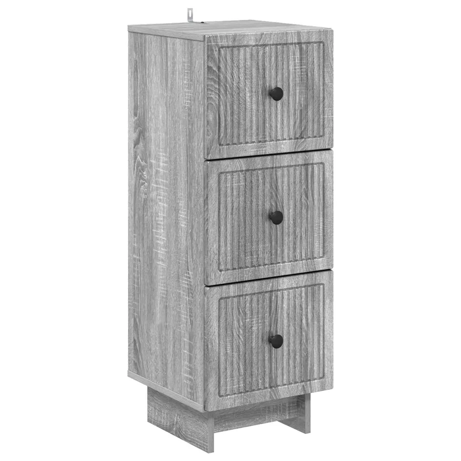 Armoire à tiroirs Sonoma gris 33 x 34,5 x 90 cm - 2