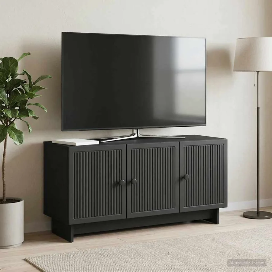 Meuble TV Noir 99 x 34,5 x 50 cm Bois d'ingénierie