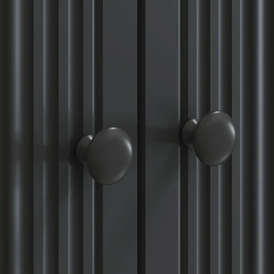 Meuble TV Noir 99 x 34,5 x 50 cm Bois d'ingénierie - 8