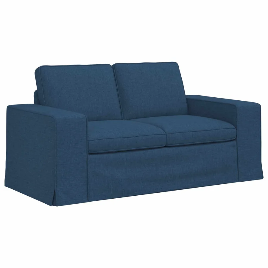 Canapé Bleu 162 x 80 x 82 cm tissu - 2