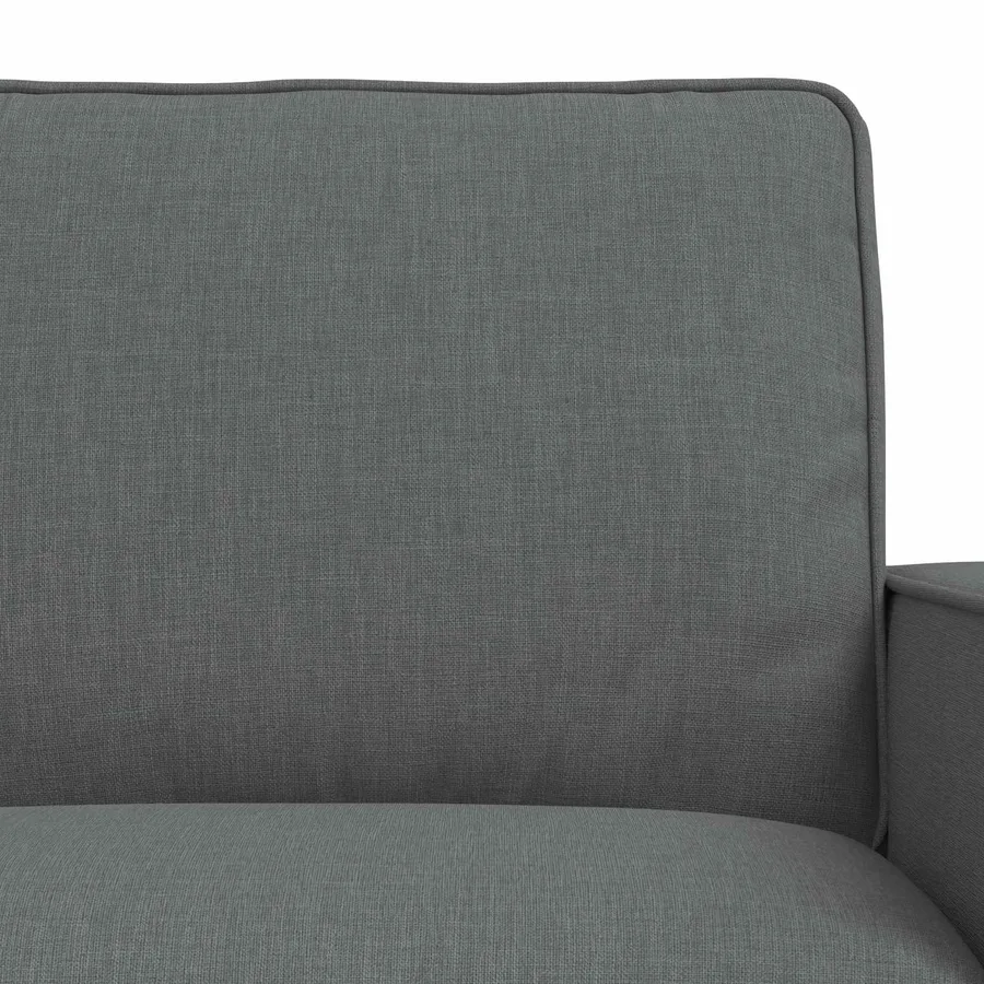 Ensemble de Canapés 2 pcs Gris foncé 162 x 80 x 82 cm tissu - 6