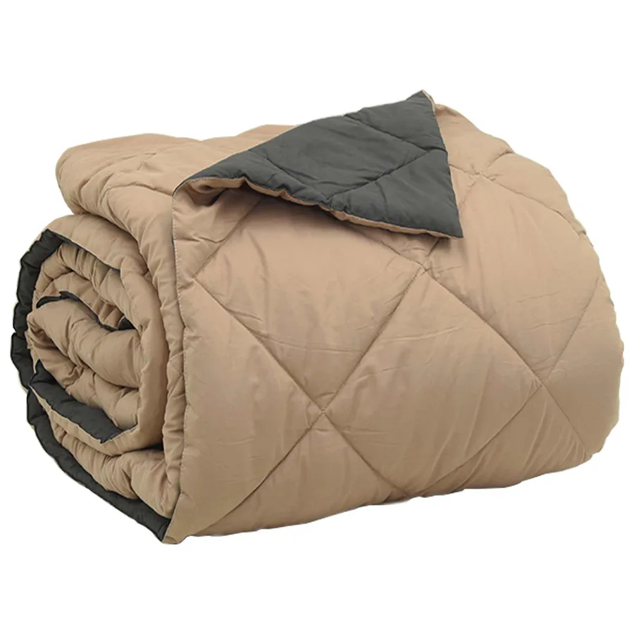 Duvet complet toute l'année Anthracite et Taupe 200 x 200 cm - 5