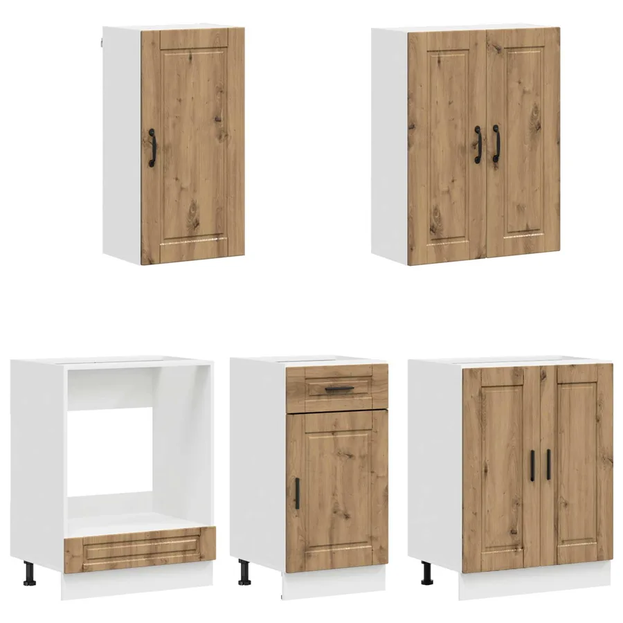 Unité de cuisine PORTO 5 pcs Chêne artisanal Bois d'ingénierie - 3