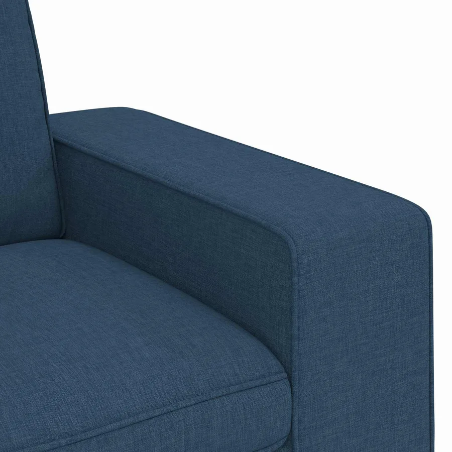 Canapé Bleu 182 x 80 x 82 cm tissu - 7