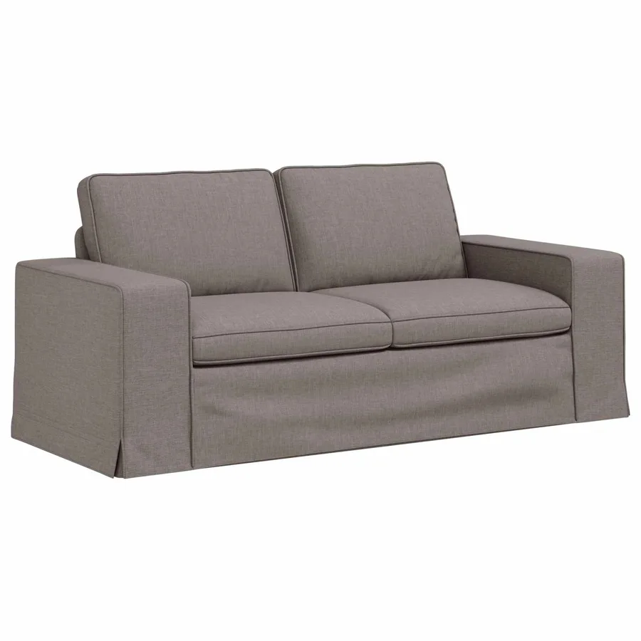 Ensemble de Canapés 2 pcs Taupe 182 x 80 x 82 cm tissu - 5