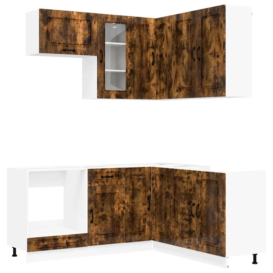Unité de cuisine KALMAR 8 pcs Chêne fumé Bois d'ingénierie - 2