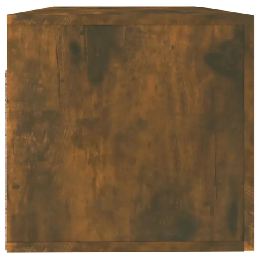Armoire murale Chêne fumé 100x36,5x35 cm Bois d'ingénierie - 6