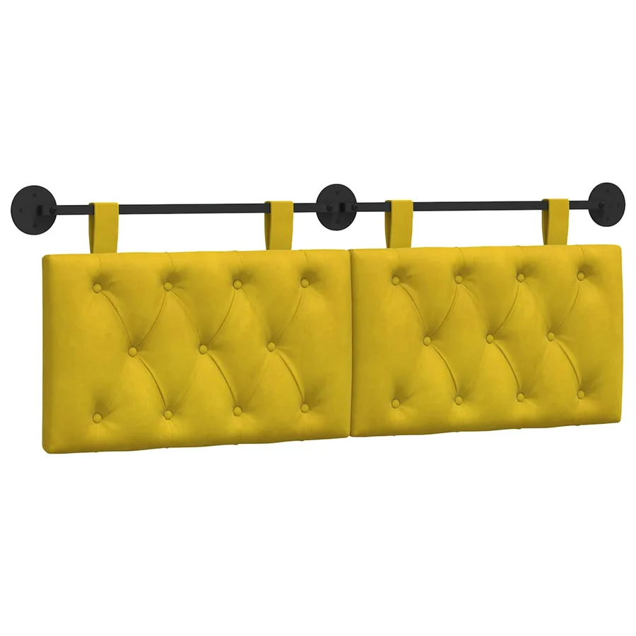 Tête de lit suspendue Avec lumière LED Jaune Velours - 2